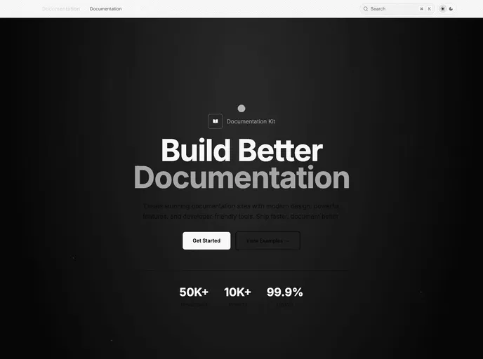 Modern Docs Template screenshot
