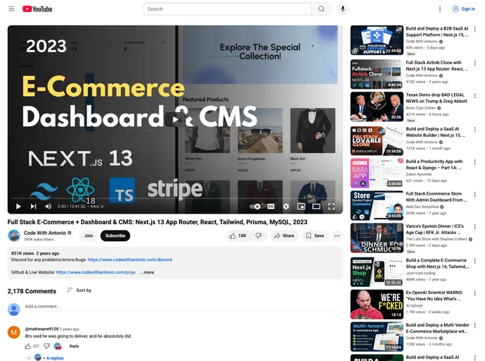 screenshot of E Commerce_Code_With_Antonio