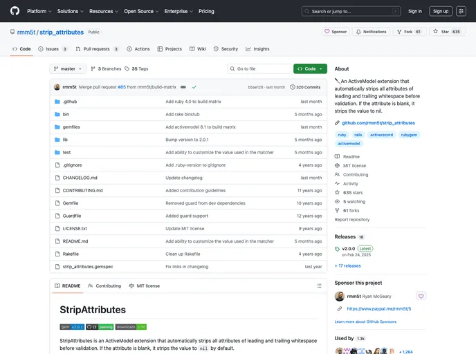 screenshot of Strip_attributes