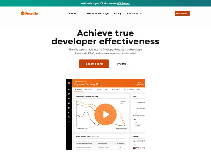 screenshot of Marketing Site