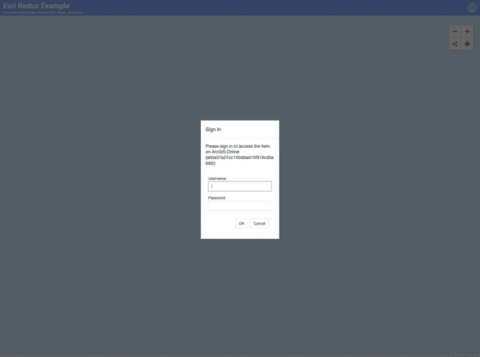 screenshot of Esri Redux