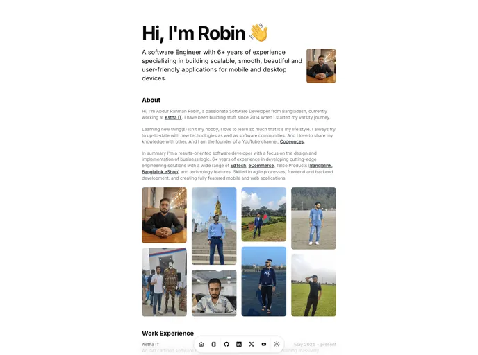 screenshot of Personal_Website_Astro