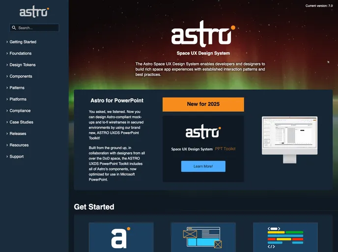 screenshot of Astro Www