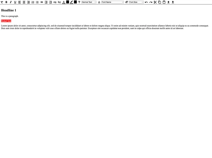 screenshot of Lit Html Editor