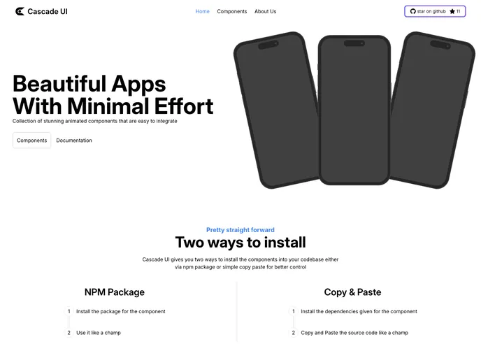 screenshot of Cascade