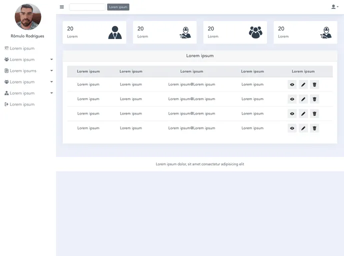 screenshot of Vue Dashboard