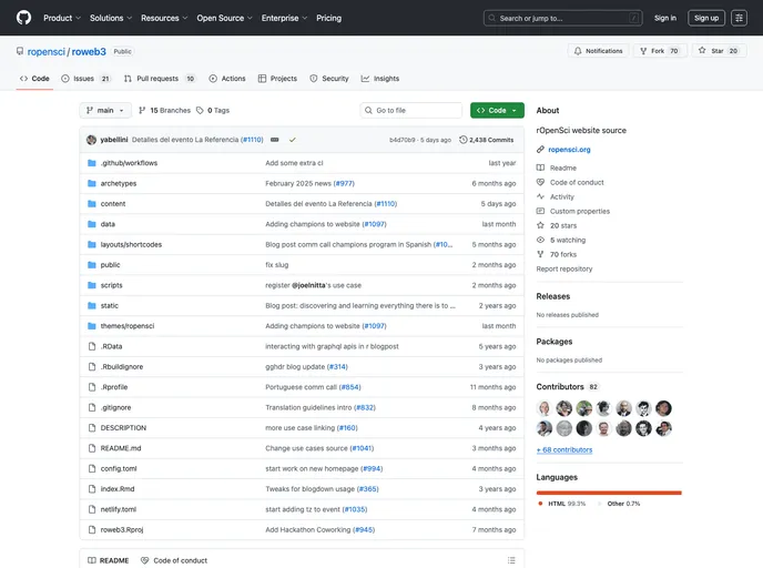 screenshot of Roweb2