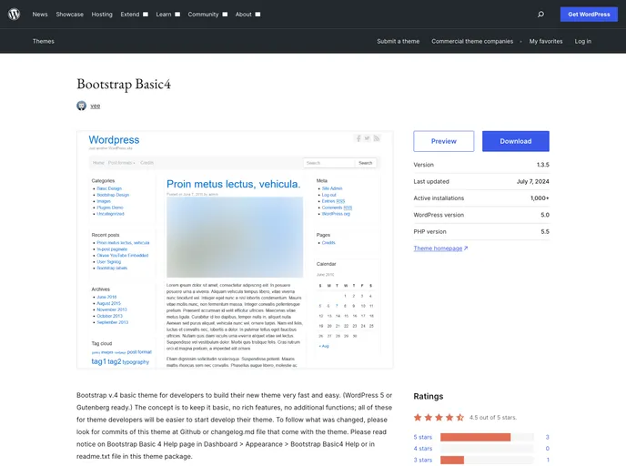 screenshot of Bootstrap Basic4