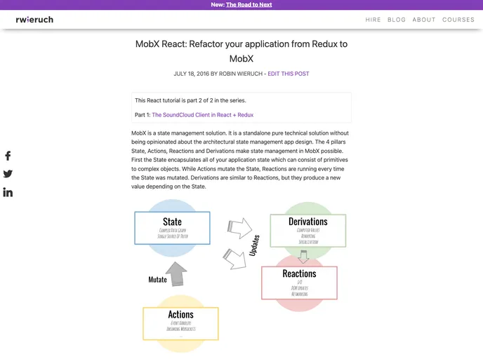 screenshot of React Mobx Soundcloud