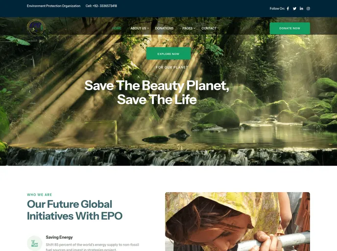 screenshot of FYP Content Management System