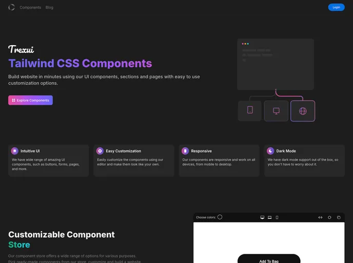 screenshot of Trexui