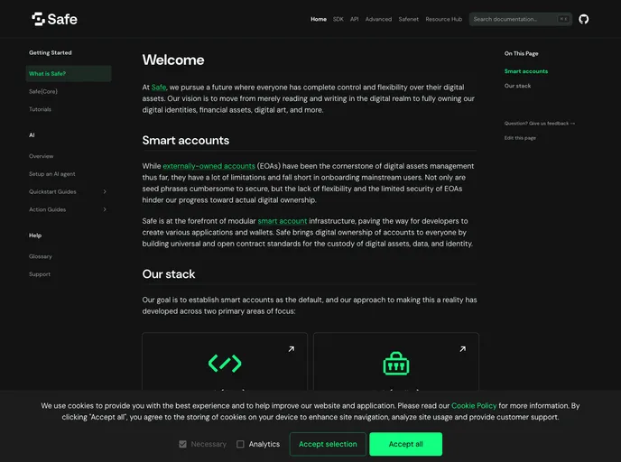 screenshot of Safe Client Gateway