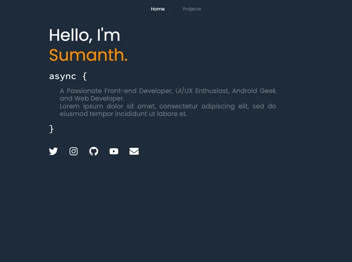 screenshot of Gatsby Starter Profile Site