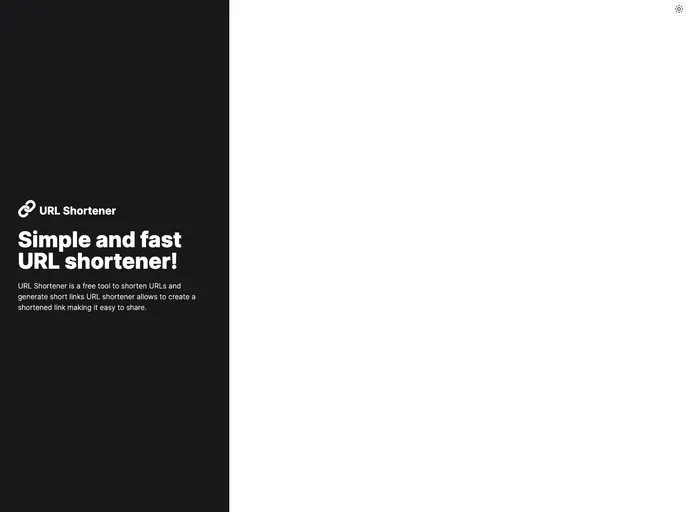 screenshot of Url Shortener