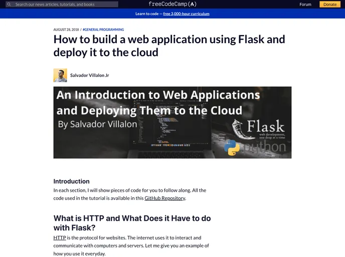 screenshot of SPGISummer2018 FlaskTutorial