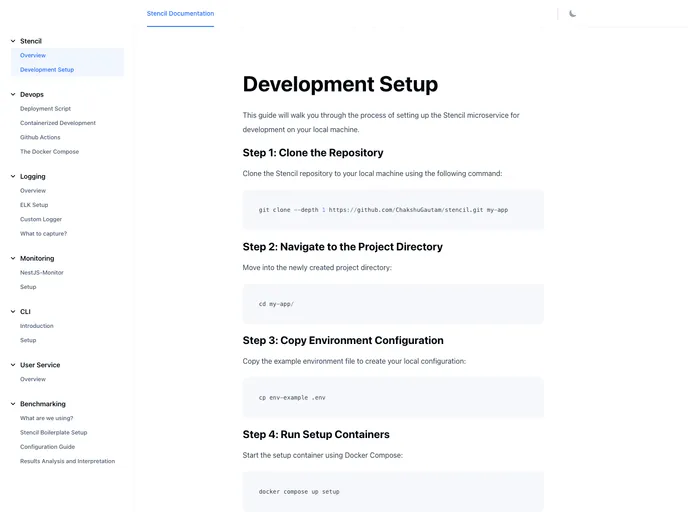 screenshot of Stencil