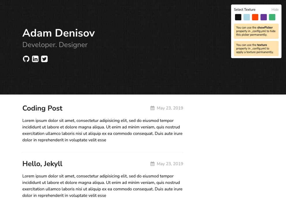 screenshot of Texture