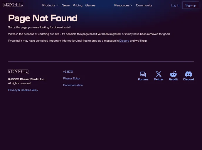 screenshot of Brunch Phaser