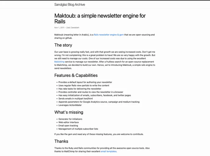 screenshot of Maktoub