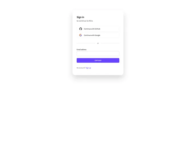screenshot of Miro Clone