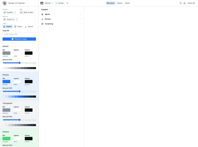 screenshot of Themer