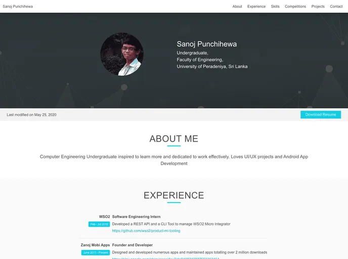 screenshot of Portfolio