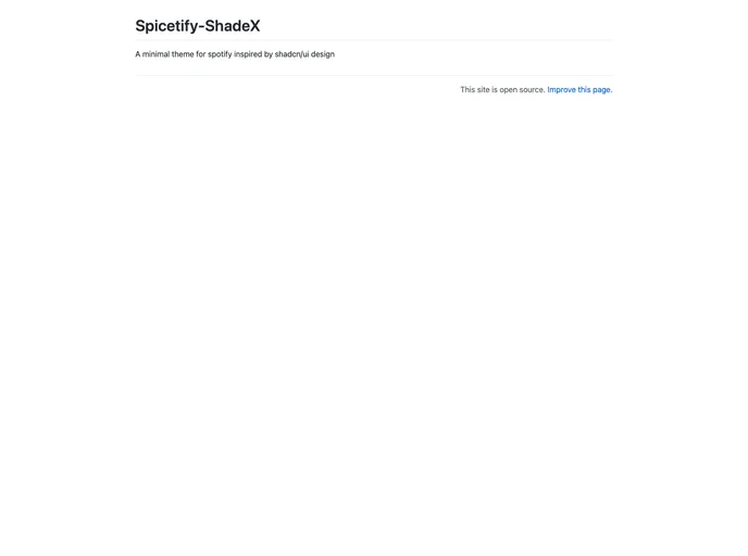 screenshot of Spicetify ShadeX