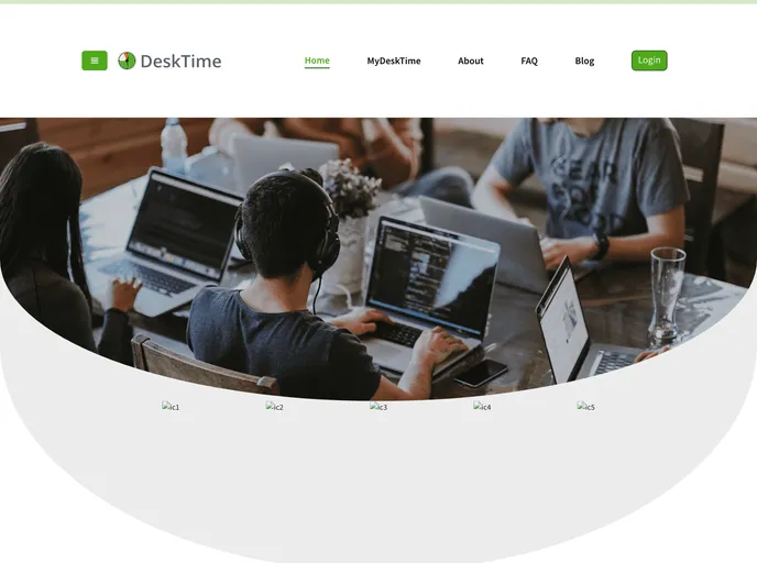 screenshot of Desktime.com