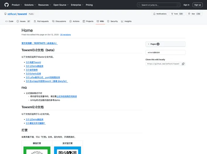screenshot of Towxml