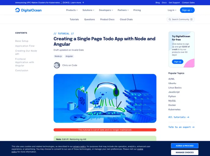 screenshot of Node Todo