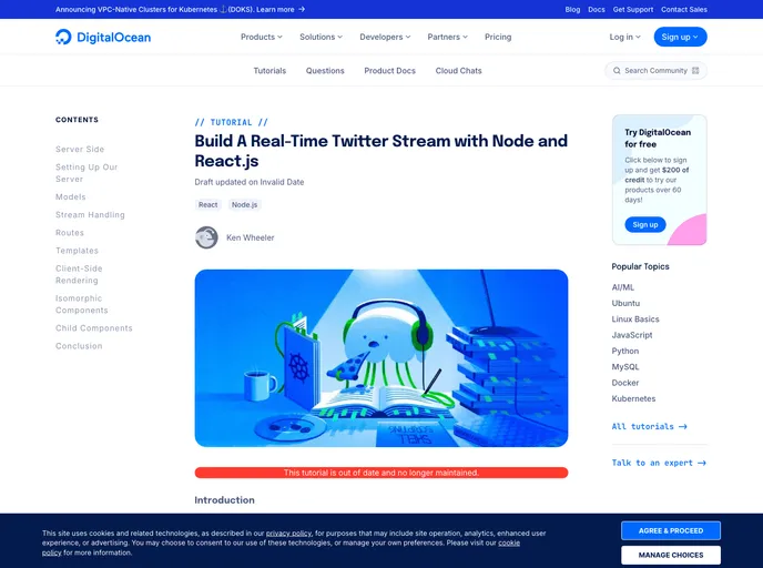 screenshot of React Tweets
