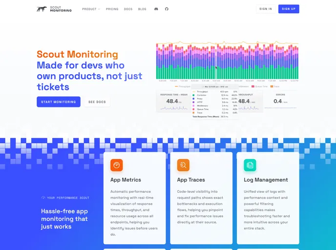 screenshot of Scout_apm_ruby