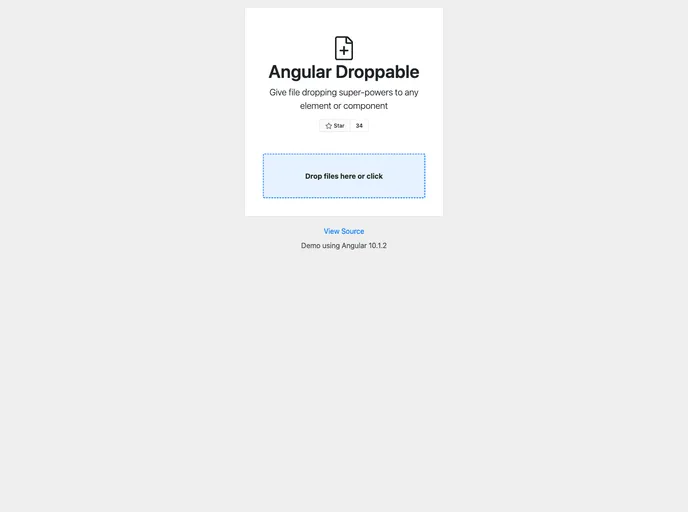 screenshot of Ngx Droppable