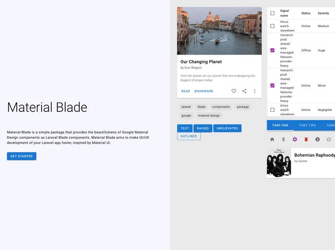 screenshot of Material Blade
