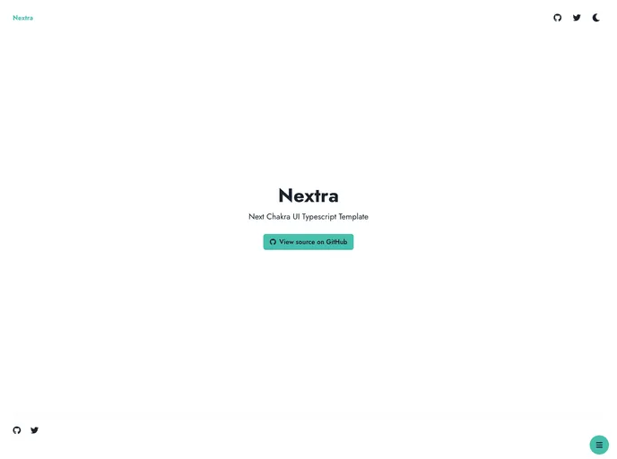 screenshot of Nextra
