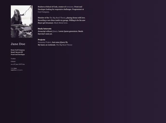 screenshot of Violet