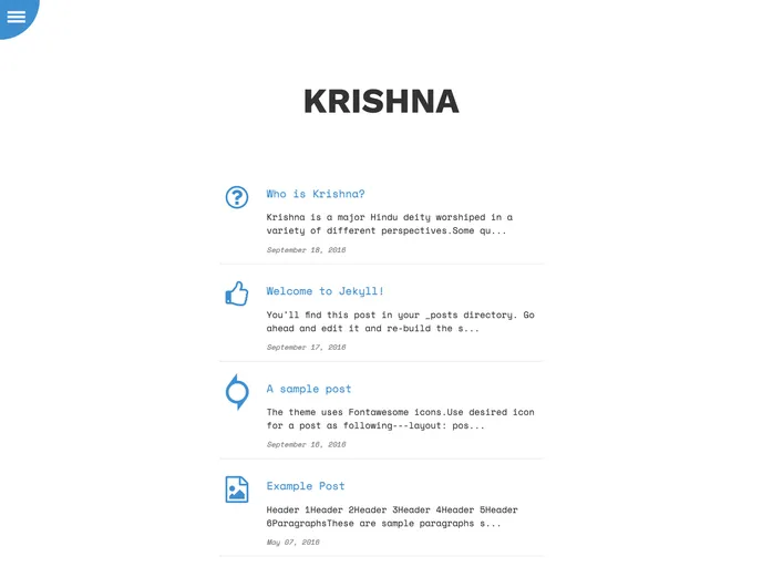 screenshot of Krishna