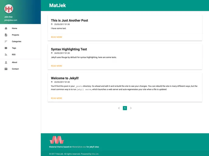 screenshot of Matjek