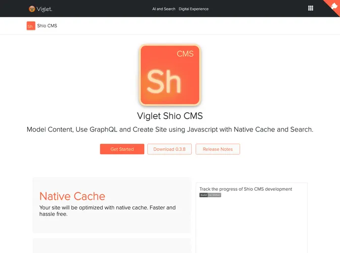 screenshot of Shio Media