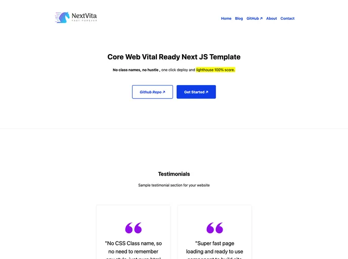 screenshot of Nextvita