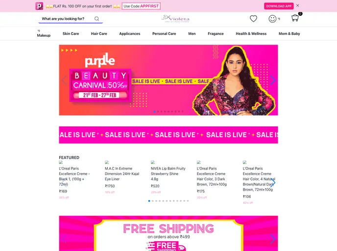 screenshot of Violeta