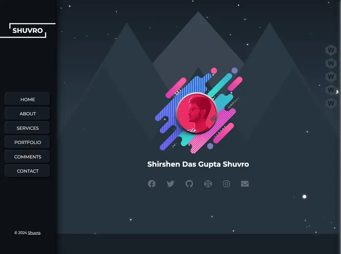 screenshot of COMPLETE PORTFOLIO WEBSITE