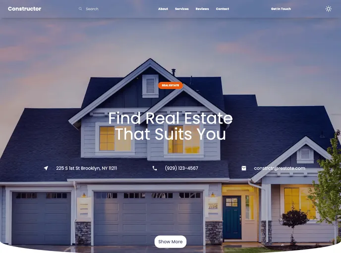 screenshot of Real Estate