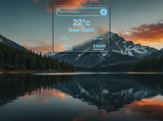 screenshot of Weather App