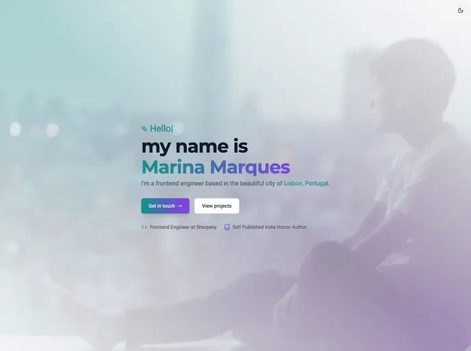 screenshot of Marinamarques.pt