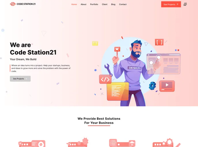 screenshot of Agency Portfolio