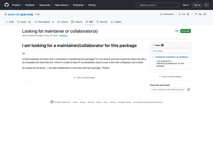 screenshot of Gulp Twig