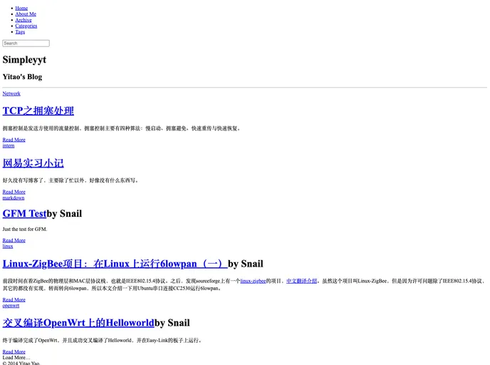 screenshot of Jekyll Simpleyyt