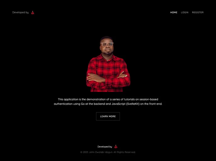 screenshot of Go Auth