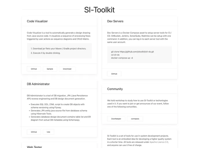 screenshot of Sit Cv